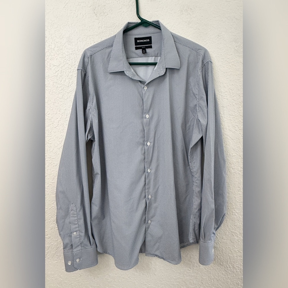 Bonobos Performance Stretch Button Front Dress Sh… - image 1